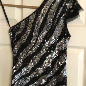Sequin one shoulder Dress